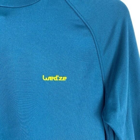 WEDZE Teal Freshwarm Collared Hooded Long Sleeve Shirt Ski Undergarment US S - Picture 5 of 9